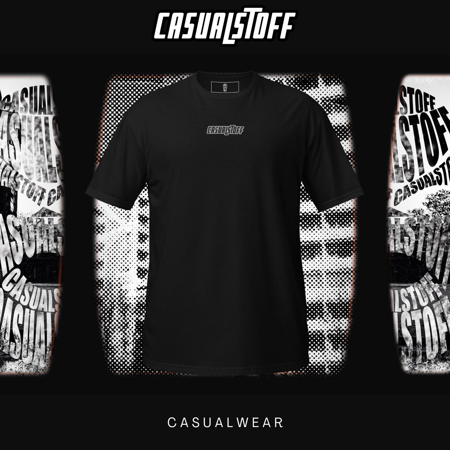 T-Shirt Generation 2.0 mit in Weiß-Schwarz gesticktem Schriftzug