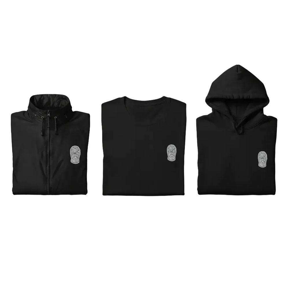 Casualstoff Noface Bundle - Windbreaker, T-Shirt & Hoodie (Stick Links) - Casualstoff