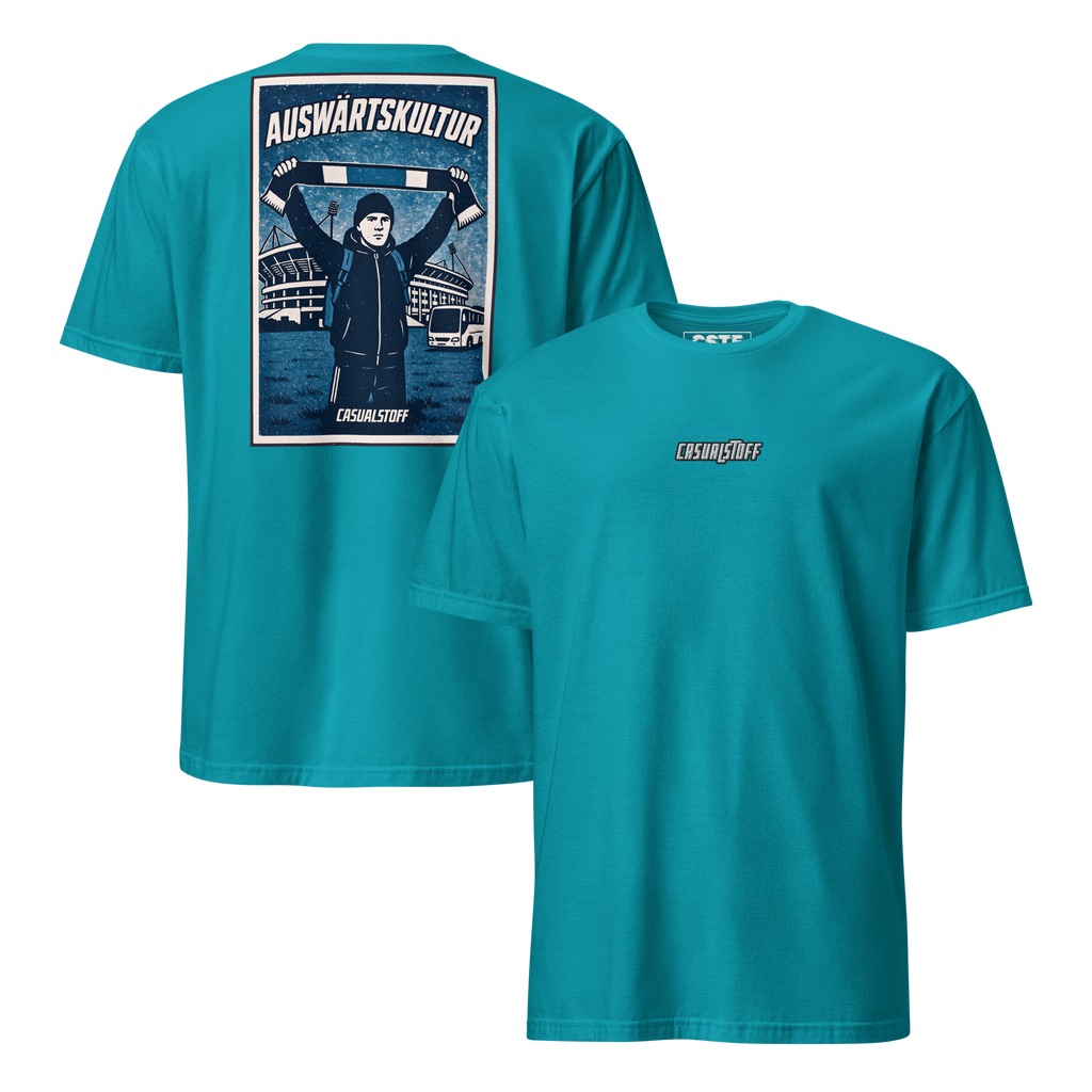 CASUALSTOFF™ T-SHIRT – AUSWÄRTSKULTUR. BUS. STATT BETT.