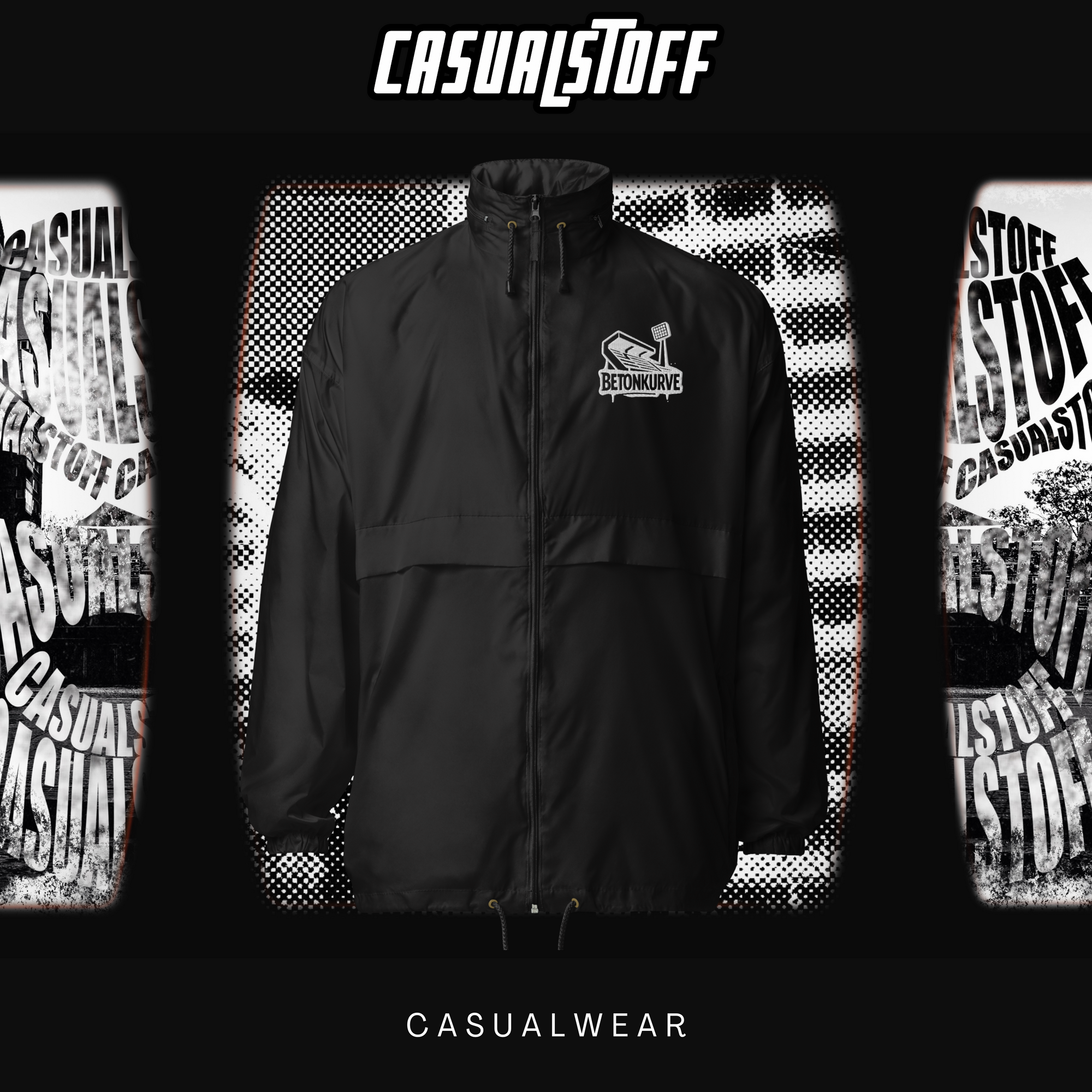 Windbreaker Betonkurve™ – Weißer Stick