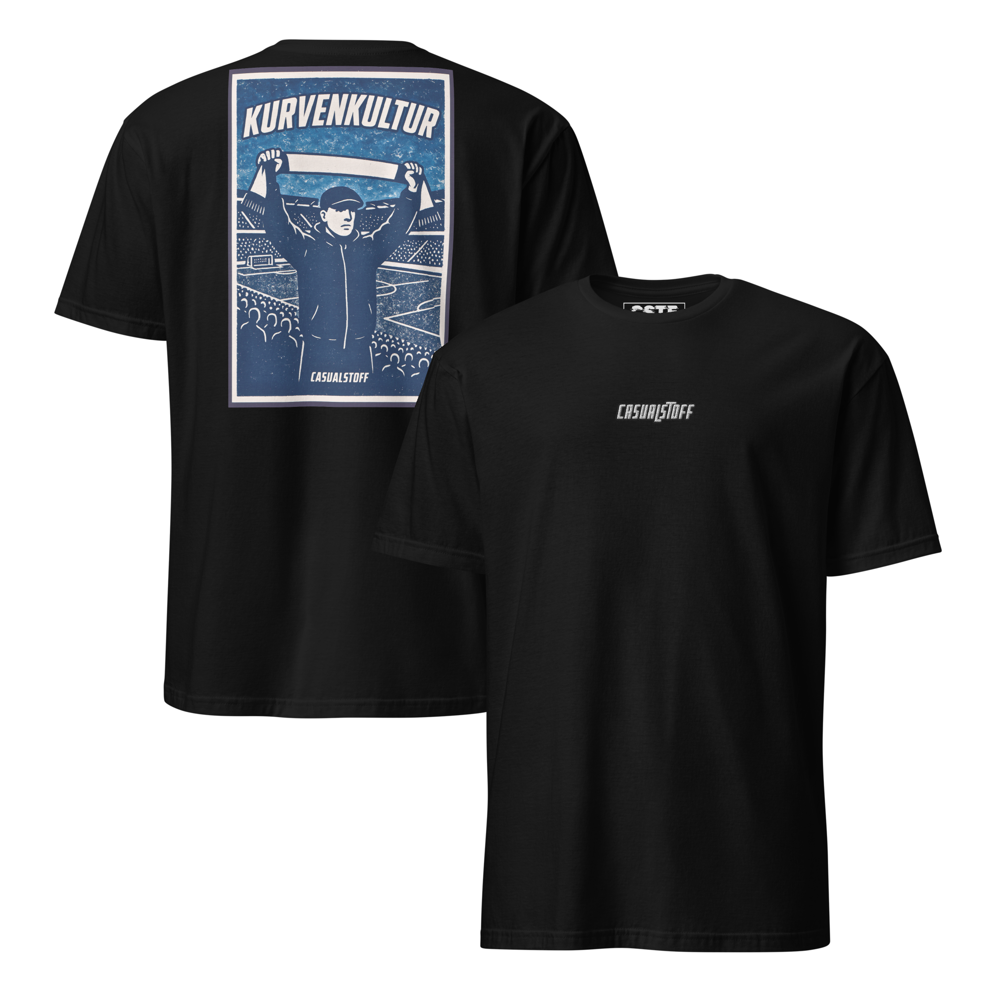 CASUALSTOFF™ T-SHIRT – KURVENKULTUR. PYRO. STATT POLITIK.