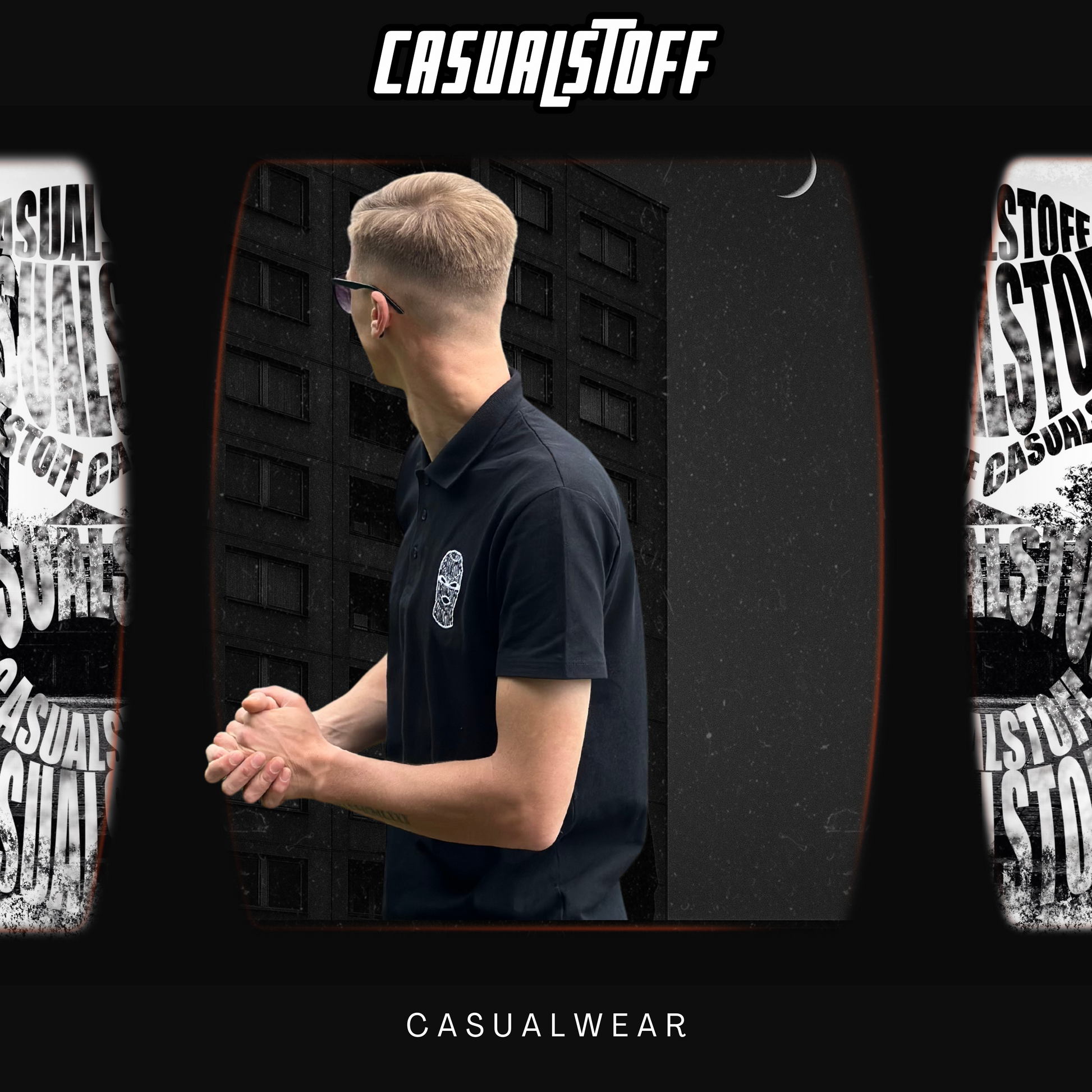 Casualstoff™ Polo mit gesticktem CASUALSTOFF™ Logo