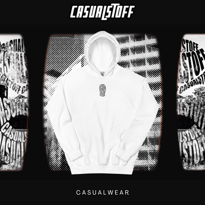 Hoodie Print Line Casualstoff Logo + Außenetikett " Casualstoff Schriftzug"