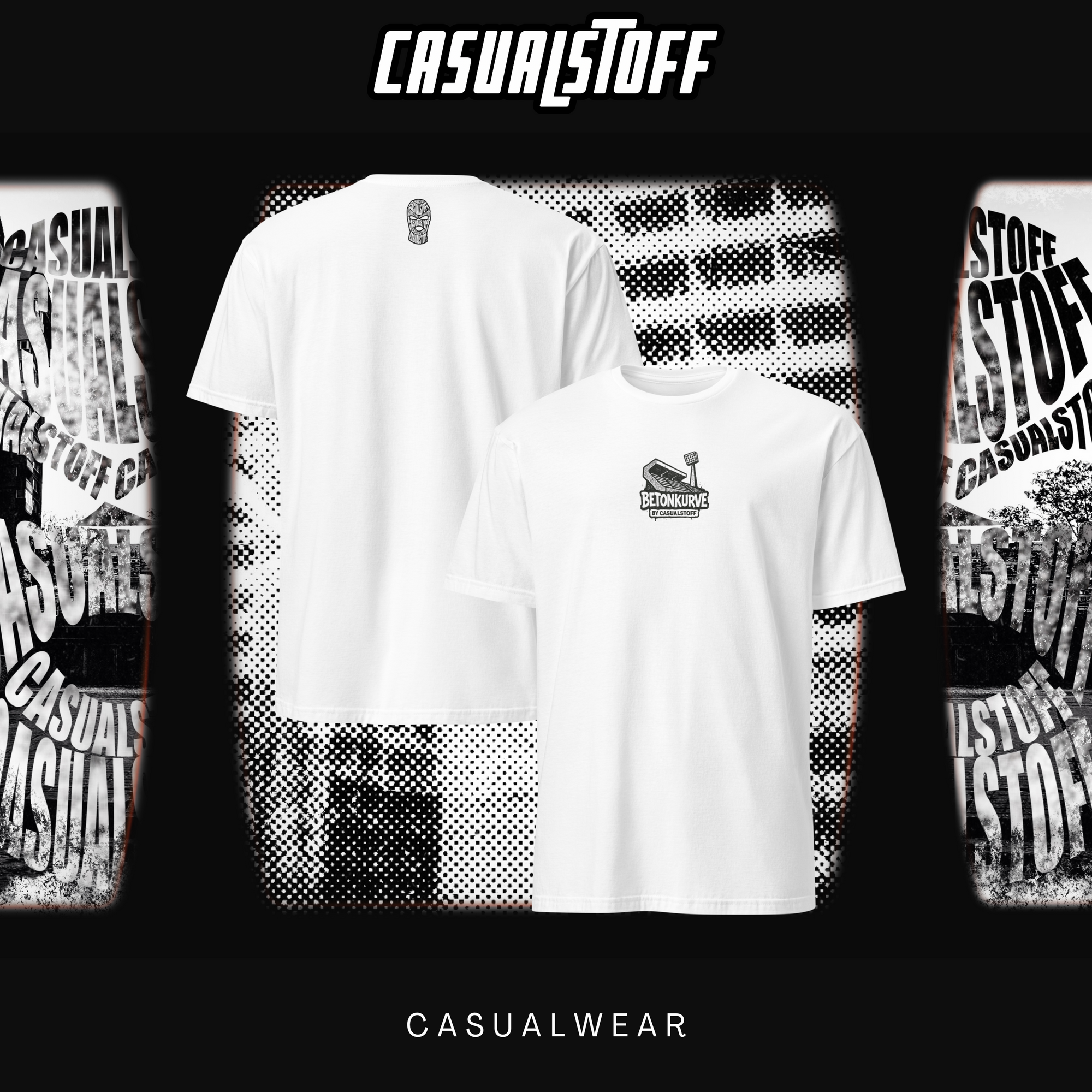 T-Shirt Betonkurve™ – Casualstoff™ Außenetikett