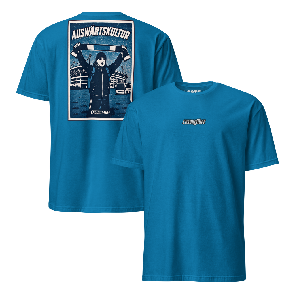 CASUALSTOFF™ T-SHIRT – AUSWÄRTSKULTUR. BUS. STATT BETT.