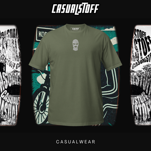 T-Shirt Grenzstoff Tour Edition mit in Weiß gesticktem Casualstoff Logo