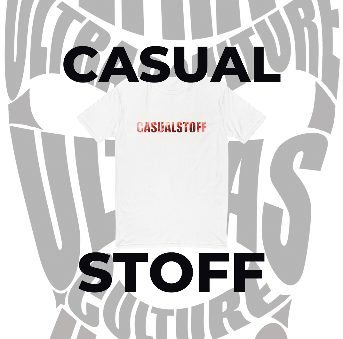 T-Shirt Casualstoff Pyro inkl. Außenetikett Casualstoff Logo Weiß