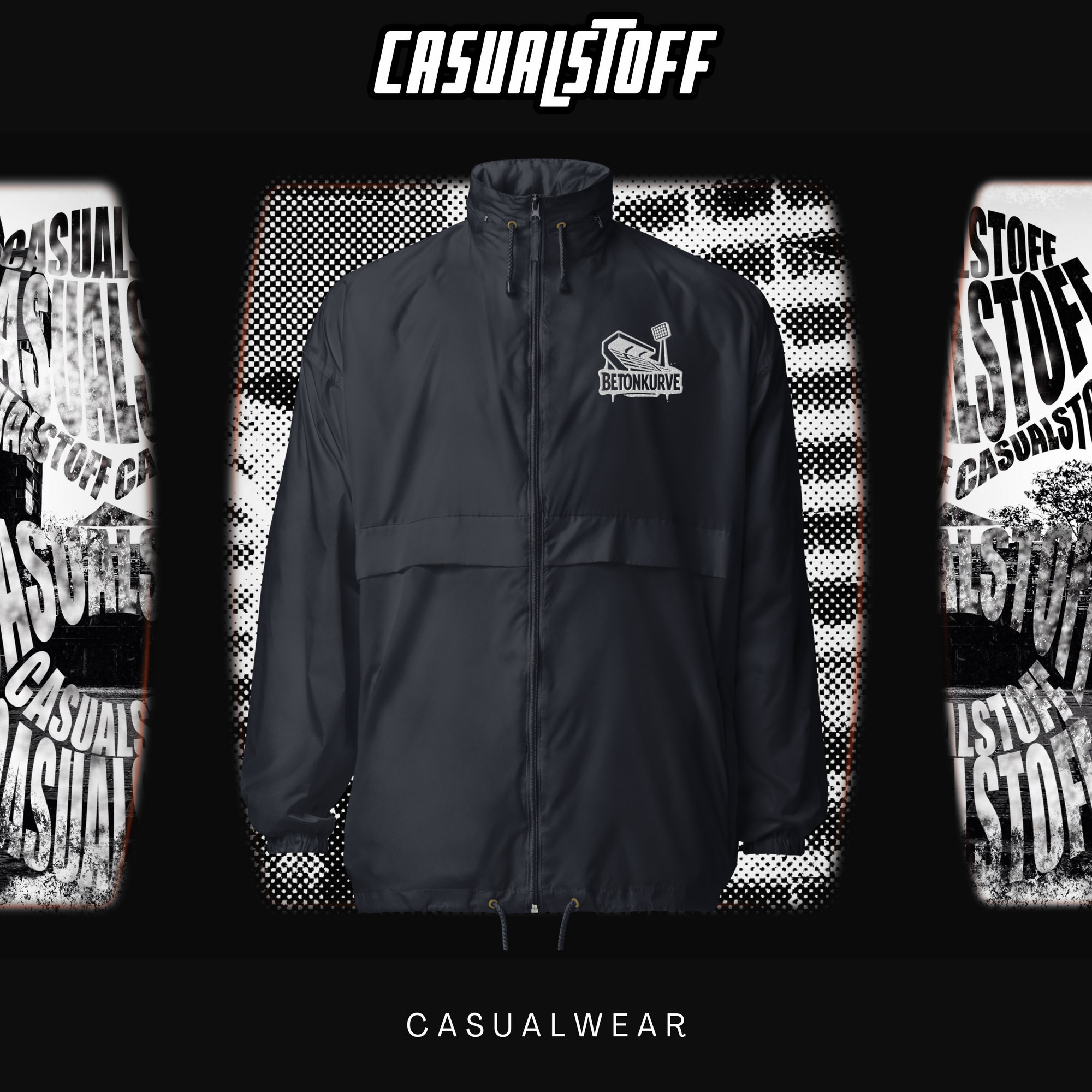 Windbreaker Betonkurve™ – Weißer Stick