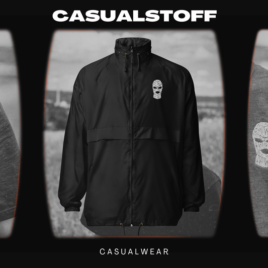 Windbreaker mit in Weiß gesticktem 'Casualstoff'-Logo