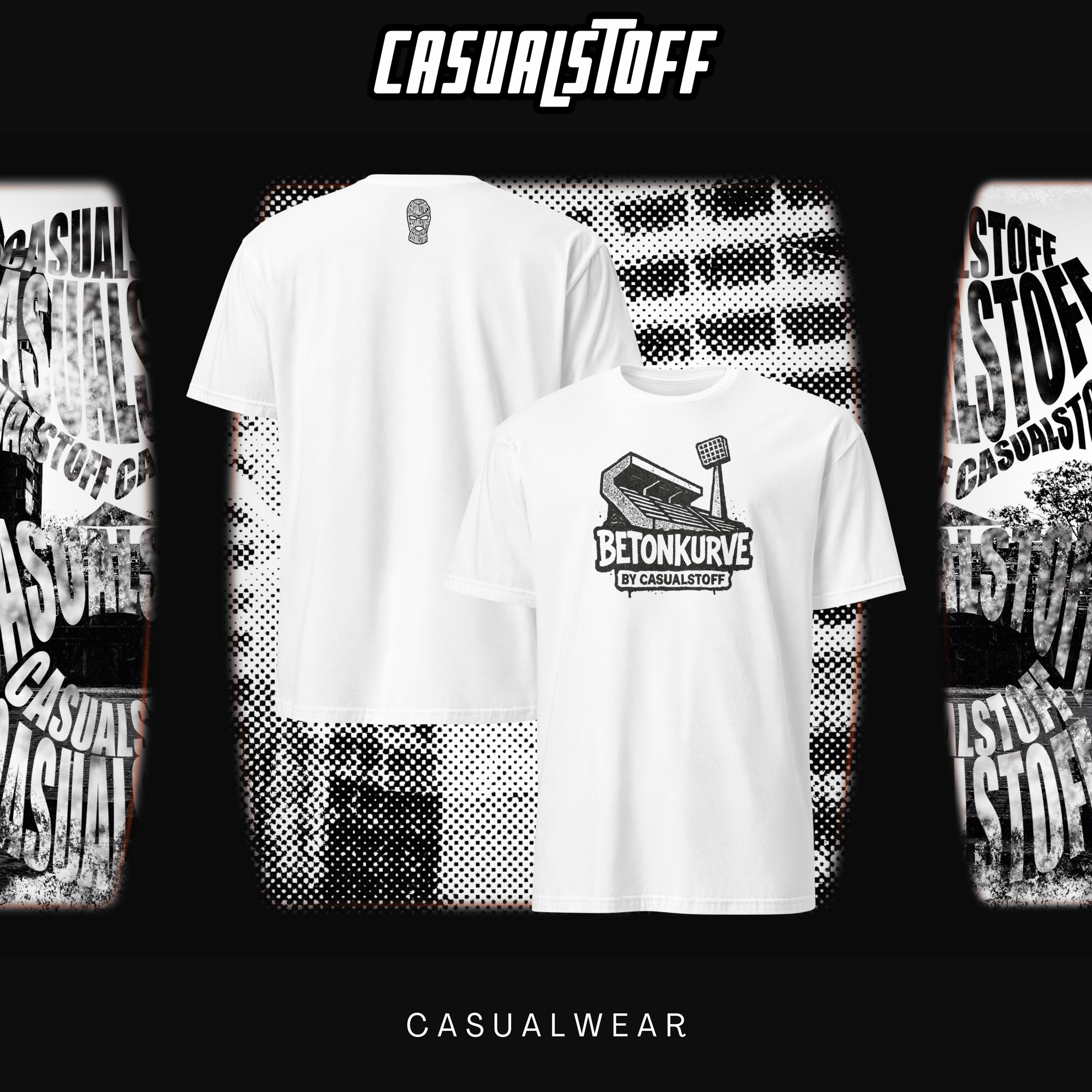 T-Shirt BETONKURVE™ BIG – Außenetikett Casualstoff™ Logo