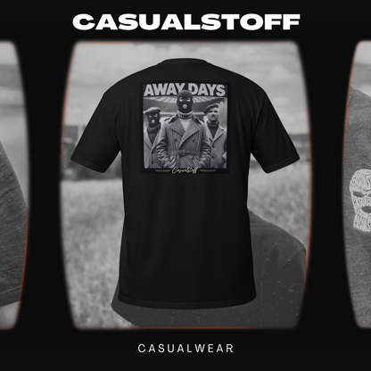 T-Shirt mit in Weiß gesticktem Casualstoff Logo "Away Days"