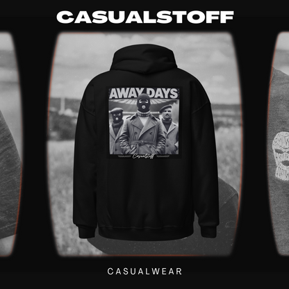 Hoodie mit in Weiß gesticktem Casualstoff Logo "Away Days"