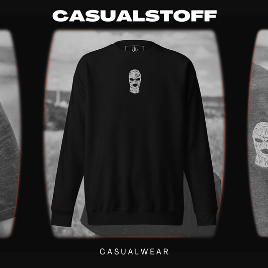 Pullover mit in Weiß gesticktem Casualstoff Logo