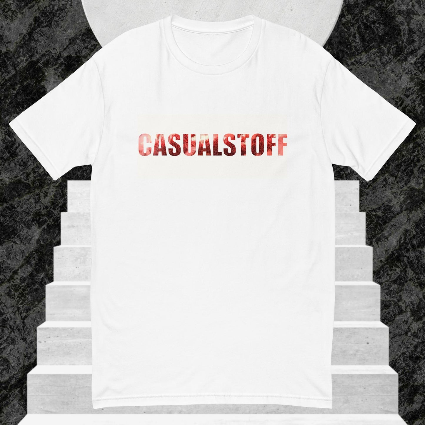 T-Shirt Casualstoff Pyro inkl. Außenetikett Casualstoff Logo Weiß