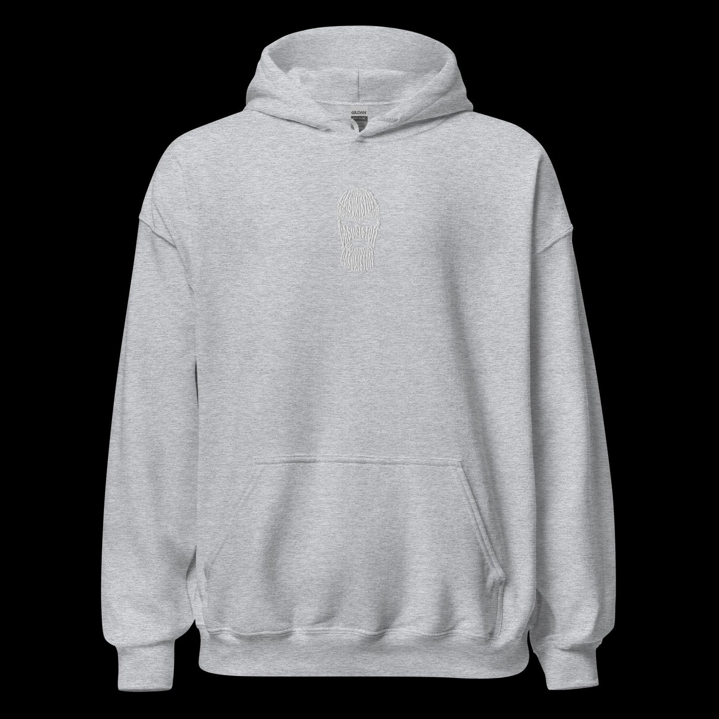 Hoodie mit in Weiß gesticktem Casualstoff Logo "Copporn"